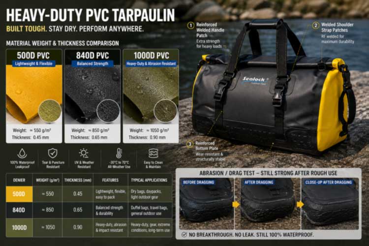 Βαρέως τύπου Dry Bags για βιομηχανικές και εξωτερικές εφαρμογές