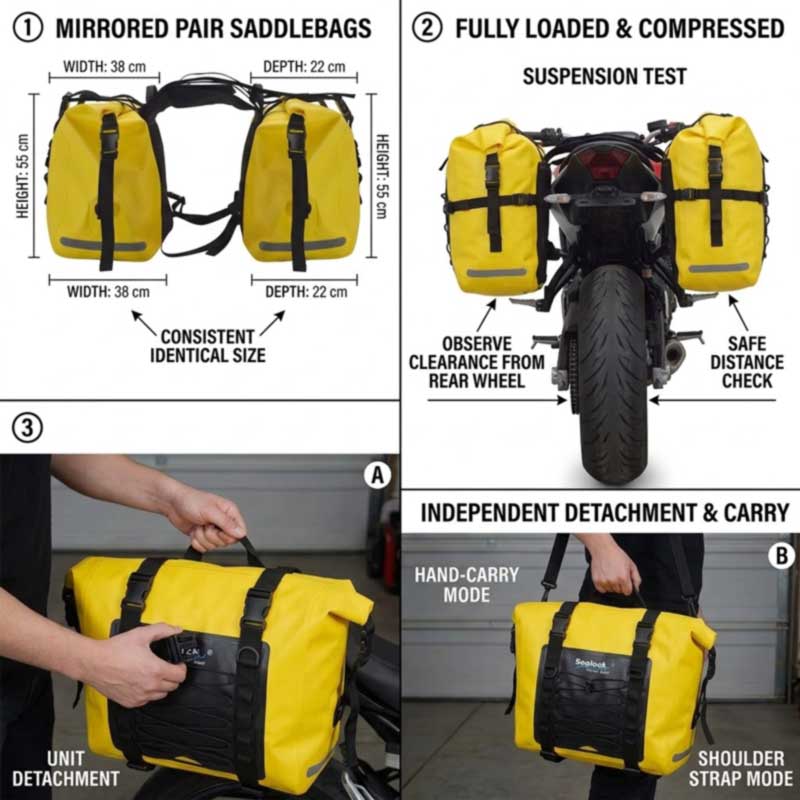 Κατασκευαστής μοτοσυκλετών Saddlebag για Adventure Motorcycle Brands