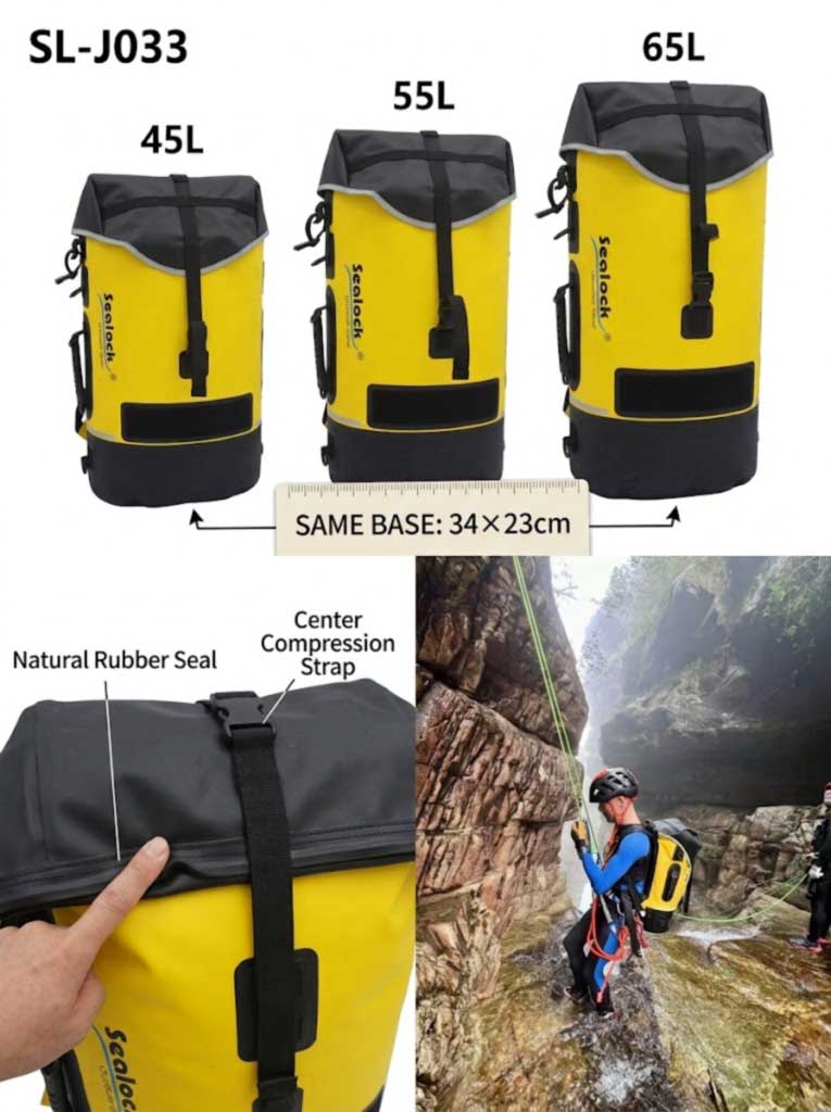 Caving and Canyoning Backpack Κατασκευαστής: IPX8 Welded Packs for Expedition Brands